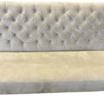 Beige Highback Loveseat
