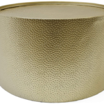 Coffee Table, Gold Hammered